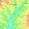 Mapa topográfico Jonestown, altitud, relieve