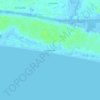 Mapa topográfico Long Beach, altitud, relieve