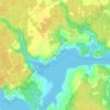 Mapa topográfico Elsipogtog, altitud, relieve