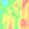 Mapa topográfico Taborton, altitud, relieve