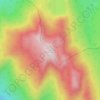 Mapa topográfico Tent Mountain, altitud, relieve