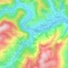 Mapa topográfico Gura Sohodol, altitud, relieve