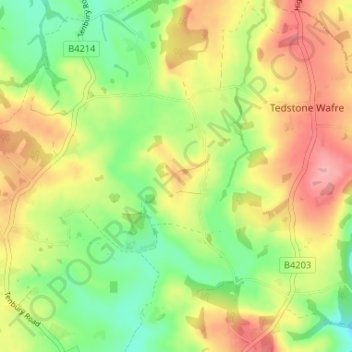 Mapa topográfico Edvin Loach, altitud, relieve