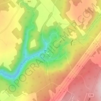 Mapa topográfico Sept-Chutes, altitud, relieve