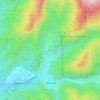 Mapa topográfico Mustang Spring, altitud, relieve