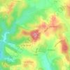 Mapa topográfico Casas Velhas, altitud, relieve
