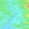 Mapa topográfico Île des Papes, altitud, relieve
