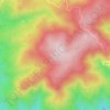 Mapa topográfico Puig de ses Cadiretes, altitud, relieve