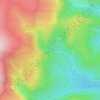 Mapa topográfico Blaen Hafren, altitud, relieve