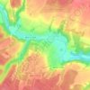 Mapa topográfico Верхнее Шахлово, altitud, relieve