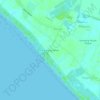 Mapa topográfico Kampung Serkat, altitud, relieve