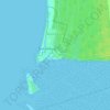 Mapa topográfico Pointe-Parent, altitud, relieve