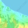 Mapa topográfico Trois-Ruisseaux, altitud, relieve
