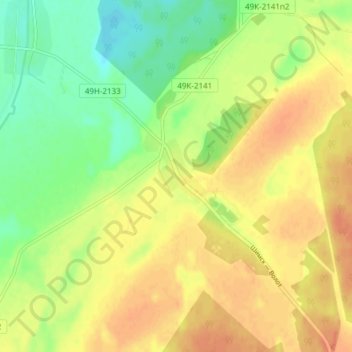 Mapa topográfico Солоницко, altitud, relieve