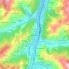 Mapa topográfico Cuarteles de Dóriga, altitud, relieve