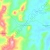 Mapa topográfico Las Ollas Arriba, altitud, relieve