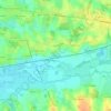 Mapa topográfico Champvent, altitud, relieve