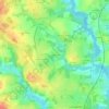 Mapa topográfico Les Quatre Vents, altitud, relieve