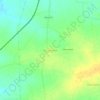 Mapa topográfico Hatiyakheda, altitud, relieve