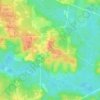 Mapa topográfico Dorcas, altitud, relieve