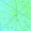 Mapa topográfico Tohana, altitud, relieve