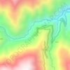 Mapa topográfico Ccano, altitud, relieve