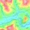 Mapa topográfico Aberyscir, altitud, relieve