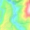 Mapa topográfico Jatumpampa de Huayllay, altitud, relieve