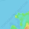 Mapa topográfico Cape Edensaw, altitud, relieve