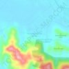 Mapa topográfico Kampung Pecah Rotan, altitud, relieve
