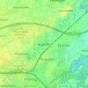Mapa topográfico Ringkofen, altitud, relieve