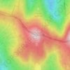 Mapa topográfico Kleiner Arber, altitud, relieve