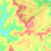 Mapa topográfico Zeno, altitud, relieve