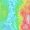 Mapa topográfico Bjelkerud, altitud, relieve
