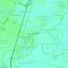 Mapa topográfico Kampung Pengapit Batu, altitud, relieve
