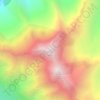 Mapa topográfico Pioneer Peak, altitud, relieve