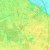 Mapa topográfico CHU Orléans, altitud, relieve