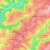 Mapa topográfico Breitscheid, altitud, relieve