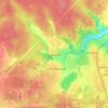 Mapa topográfico Тефаново, altitud, relieve