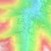 Mapa topográfico La Ruaz, altitud, relieve