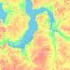 Mapa topográfico Ямало-Ненецкий автономный округ, altitud, relieve
