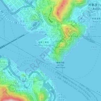 Mapa topográfico 安里西村, altitud, relieve