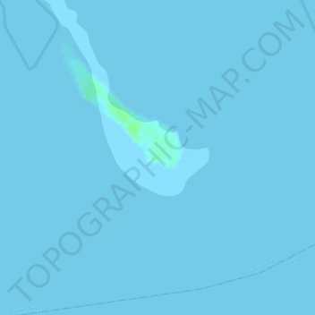 Mapa topográfico Sungyot Island, altitud, relieve