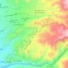 Mapa topográfico Baños de Jesus, altitud, relieve