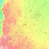 Mapa topográfico الطائف, altitud, relieve