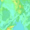 Mapa topográfico Groß Quassow, altitud, relieve