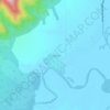 Mapa topográfico Iwahig, altitud, relieve