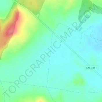 Mapa topográfico Barcelona, altitud, relieve