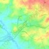 Mapa topográfico Les Jardins de Puy-Guyon, altitud, relieve