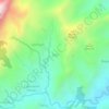 Mapa topográfico Dao, altitud, relieve